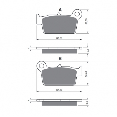 Brzdové obloženie GOLDFREN 187 K5-LX